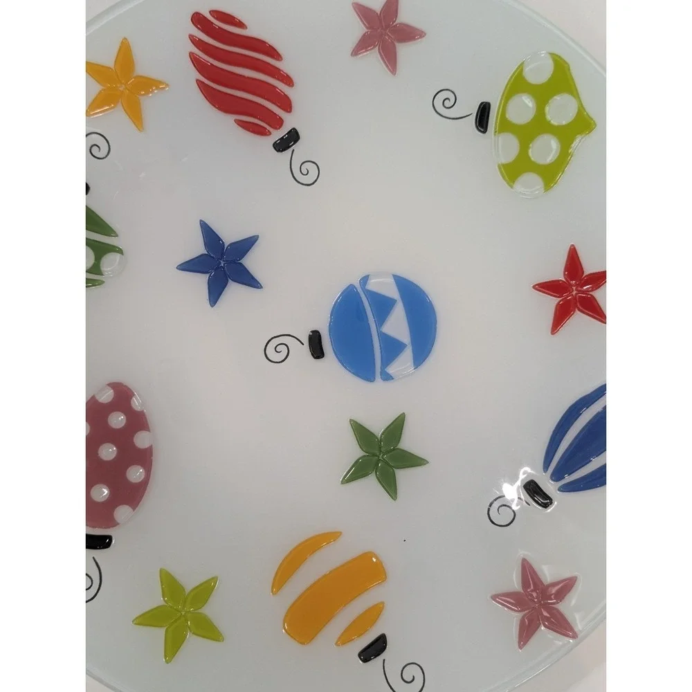 BLOCK 16 Inch Christmas‎ Tree Ornament Round Platter